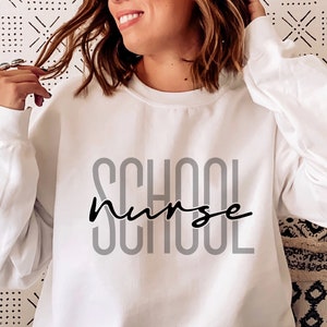 School Nurse Svg, Cricut Cut File, School Nurse Png, Cute School Nurse Shirt, eps, dxf, png, Silhouette, Digital Download, Sublimation
