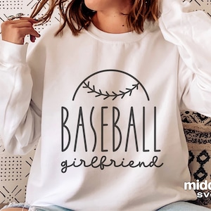 Honkbal vriendin Shirt Svg, Png Eps Dxf, voor meisjes, honkbal Cricut Cut bestanden, silhouet, ontwerp voor Tumbler, Sweatshirt, Hoodie
