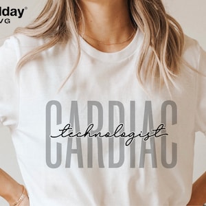 Tecnólogo cardíaco Svg, Cardiac Tech Svg, Png Svg Eps Ai Dxf, Archivo de corte Cricut, Silueta, Descarga digital, Tecnólogo cardíaco Png