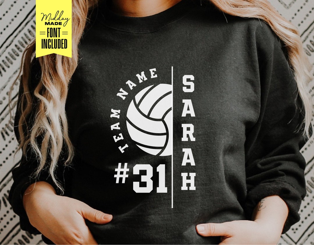Volleyball Team Svg, Personalized Template, Volleyball Mom Png ...