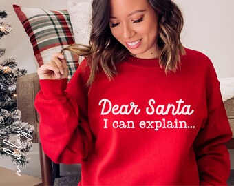 Dear Santa Sweater - Etsy