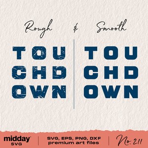 Touchdown Svg, Png Dxf Eps, Football Game Day Shirt, Cricut Cut Files ...