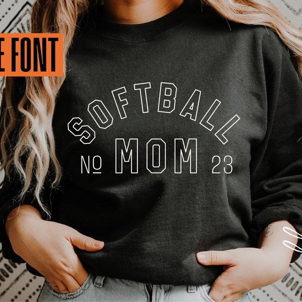 Softball Mom Svg, Softball Mom Shirt Png, Dxf Eps Ai, Design for Tumbler, Sublimation, Cricut Cut Files, Silhouette, Softball Sweatshirt