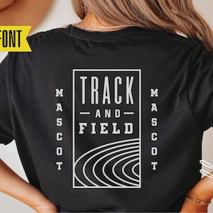 Camisa del equipo de pista y campo SVG, Dxf Eps Png, pista de archivo de corte personalizable, Cricut, silueta, sublimación, mamá de pista y campo, logotipo de pista,