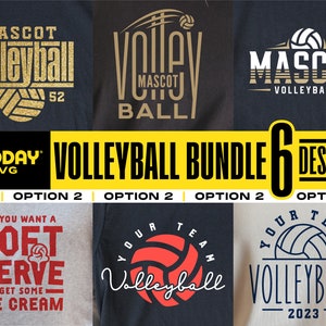 Volleyball Svg Bundle, Svg for Cricut, Team Template Svg, Volleyball Png, Svg File, Team Shirt Design, Sublimation, Silhouette, Option 2