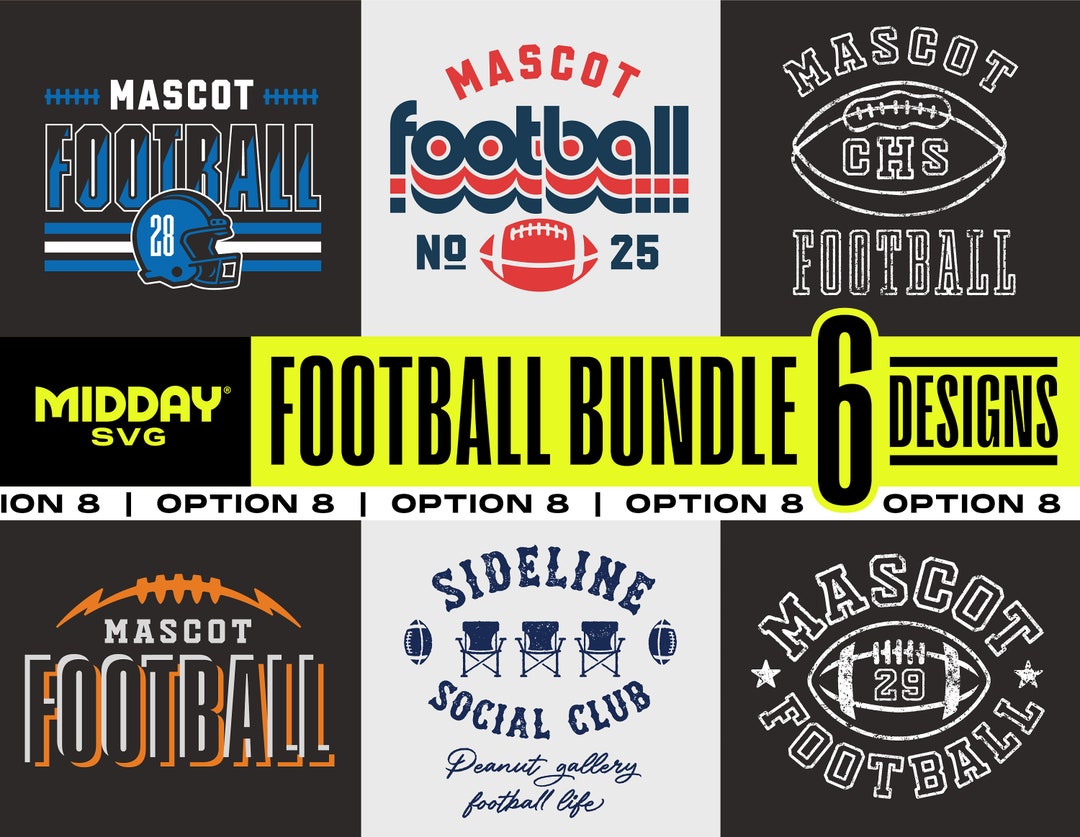 Football Svg Png Bundle V8: Customize Your Football Team Shirts ...