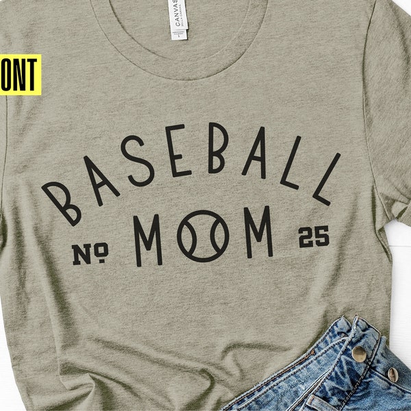 Baseball Mom Svg, Minimal Baseball Design, Png Eps Dxf Ai Svg, Baseball Mom Png, Baseball Cut Files, Baseball Mom Hoodie, Silhouette, Cricut