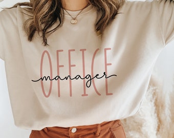 Office Manager SVG、Cricut カットファイル（デジタルダウンロード）