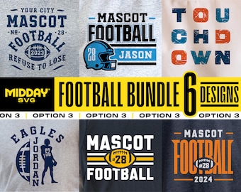 Football Team SVG Bundle, Player Shirt, Team Logo (Digital Download)
