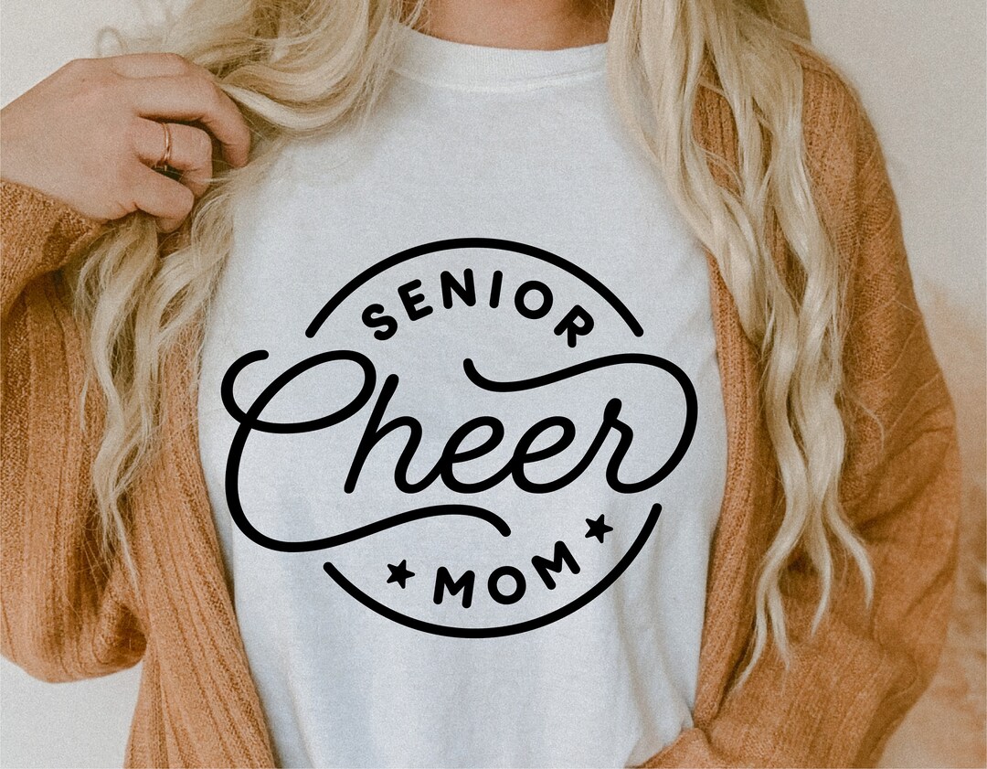 Senior Cheer Mom Svg Cheer Mom Cut File Cheer Bow Svg Dxf Etsy