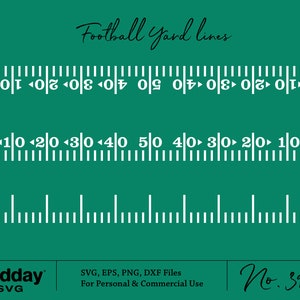 Fußball Yard Line svg - Fußball geschnitten Datei - svg - dxf - eps - png - Yard Linien svg - Silhouette - Cricut geschnitten Datei - digitale Datei