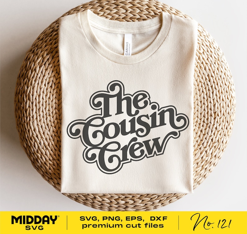 Cousin Crew SVG, Family Reunion Shirt Design (Digital Download) image 1