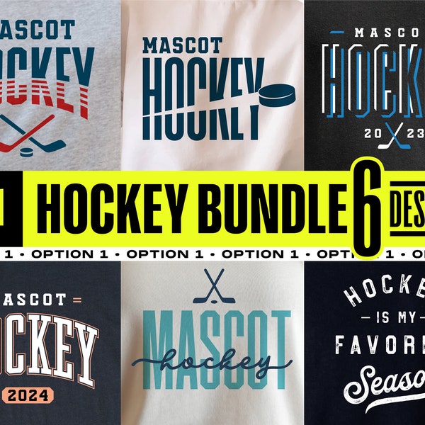 Hockey Svg Bundle, Hockey Svg Png, Svg for Shirts, Svg Team Name, Team Template, Hockey Logo Svg, Svg for Cricut, Silhouette, Sublimation