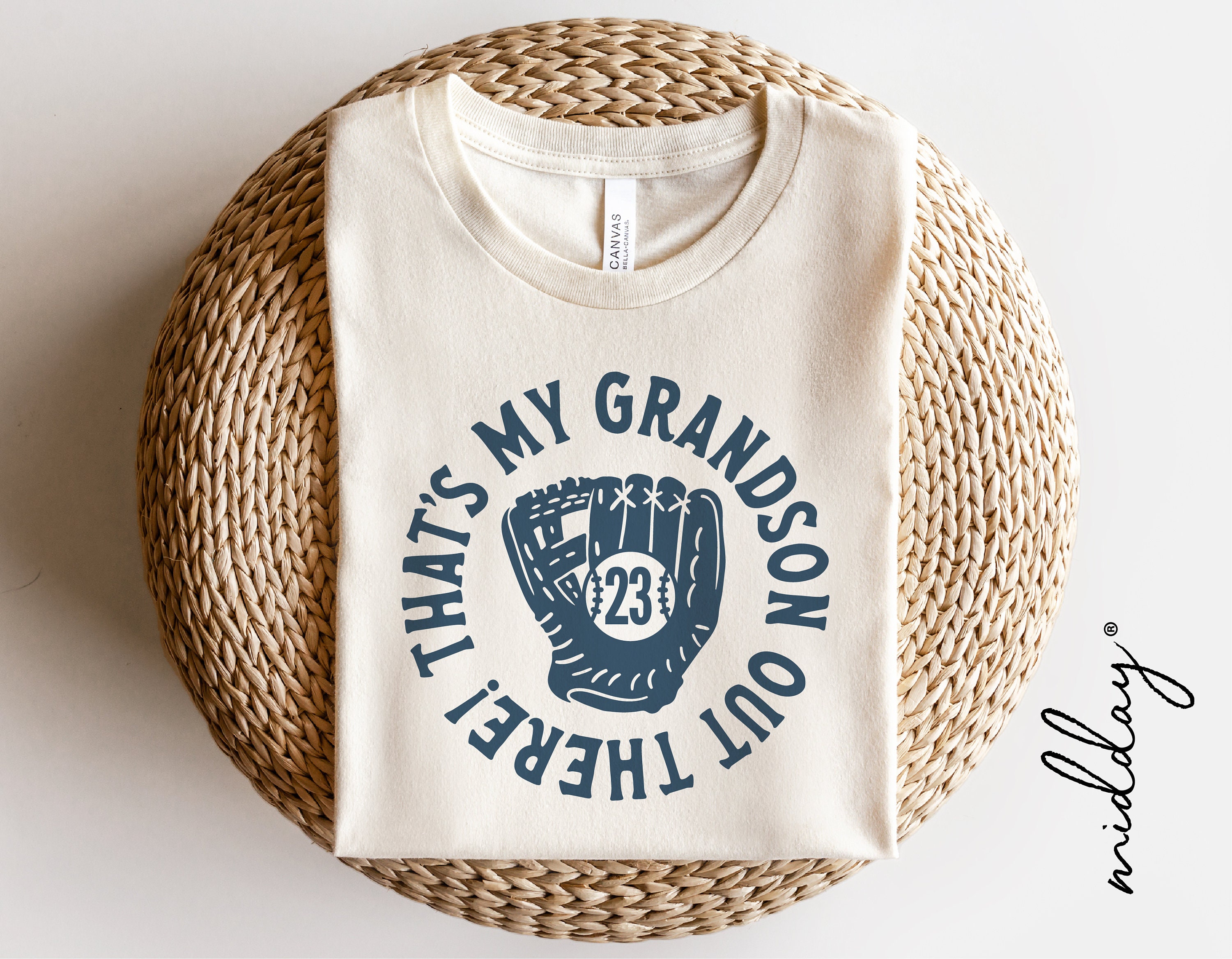 That's My Grandson Out There Svg Baseball Grandma Grandpa - Etsy