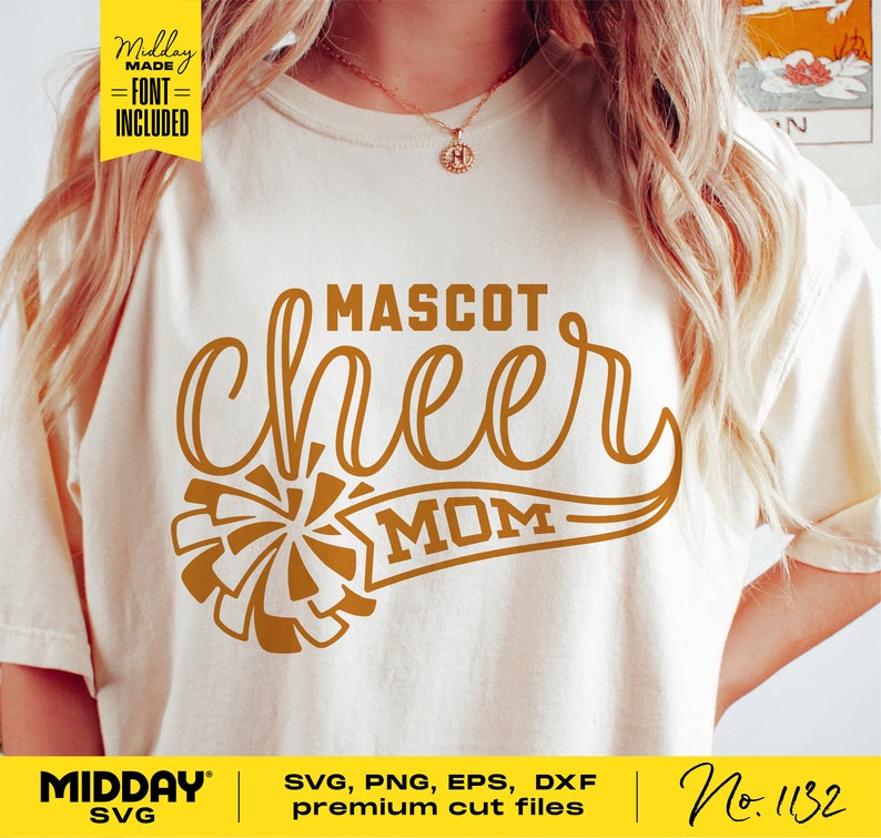 Cheer Mom Svg Png Dxf Eps Ai Cheerleader Mom Shirt Team Etsy