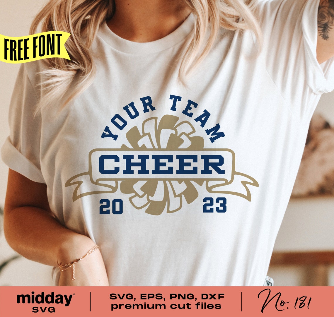 Cheer Team Svg Png Dxf Eps Cheerleading Team Shirts Cheer Etsy