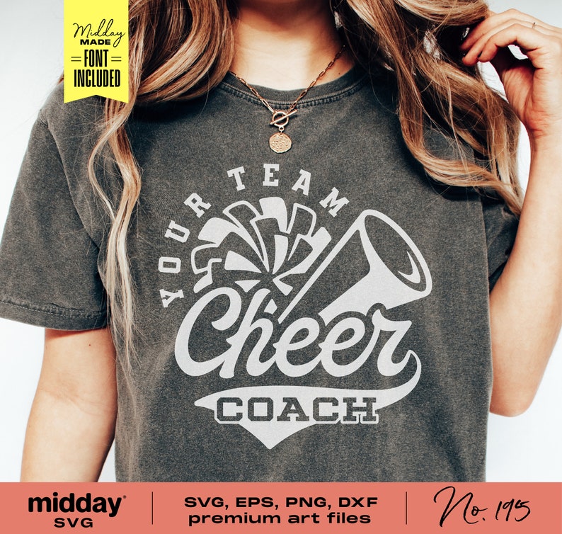 Cheer Coach Svg Png Dxf Eps Cheerleader Coach Shirt Etsy