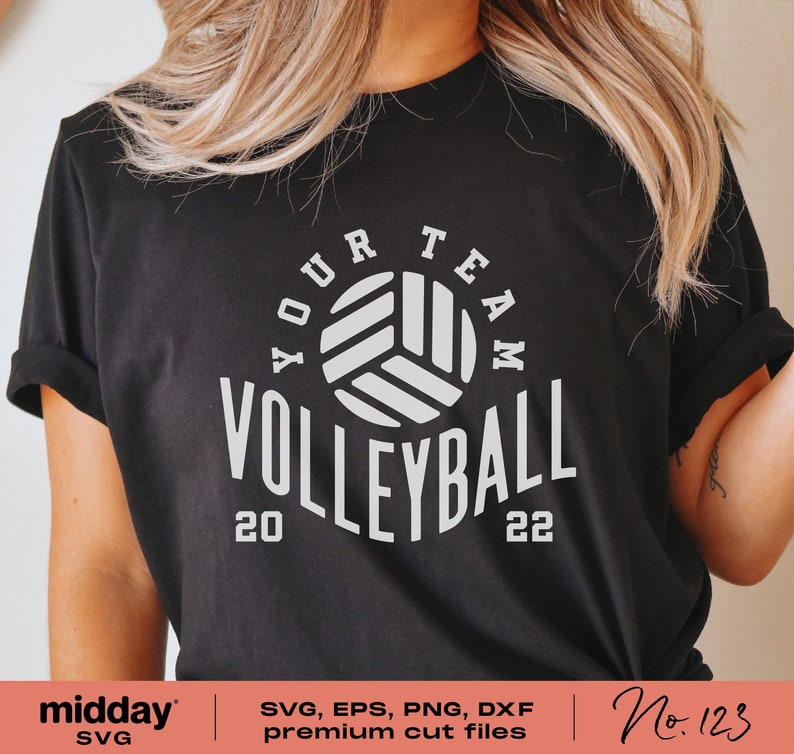 Volleyball Svg Volleyball Team Template Svg Png Dxf Eps - Etsy