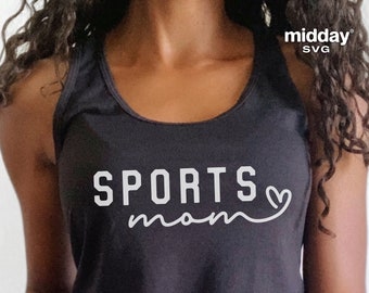 Sports Mom SVG Cut Files, Cricut, Silhouette (Digital Download)