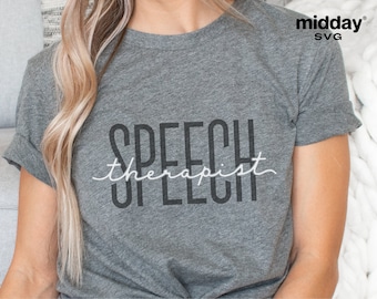 Speech Therapist SVG, SLP Cut Files (Digital Download)