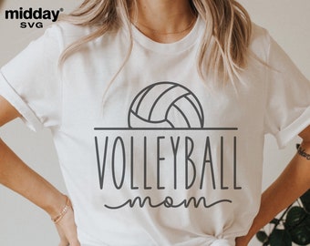 Volleyball Mom Svg, Png Svg Dxf Eps Ai, Volleyball Shirt Svg, Volleyball Mom Cut File, Cricut, Silhouette, Sublimation, Volleyball Gifts