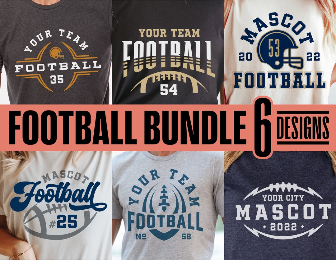Football Team Template Bundle Svg, Png Dxf Eps, Player Shirt, Your Team