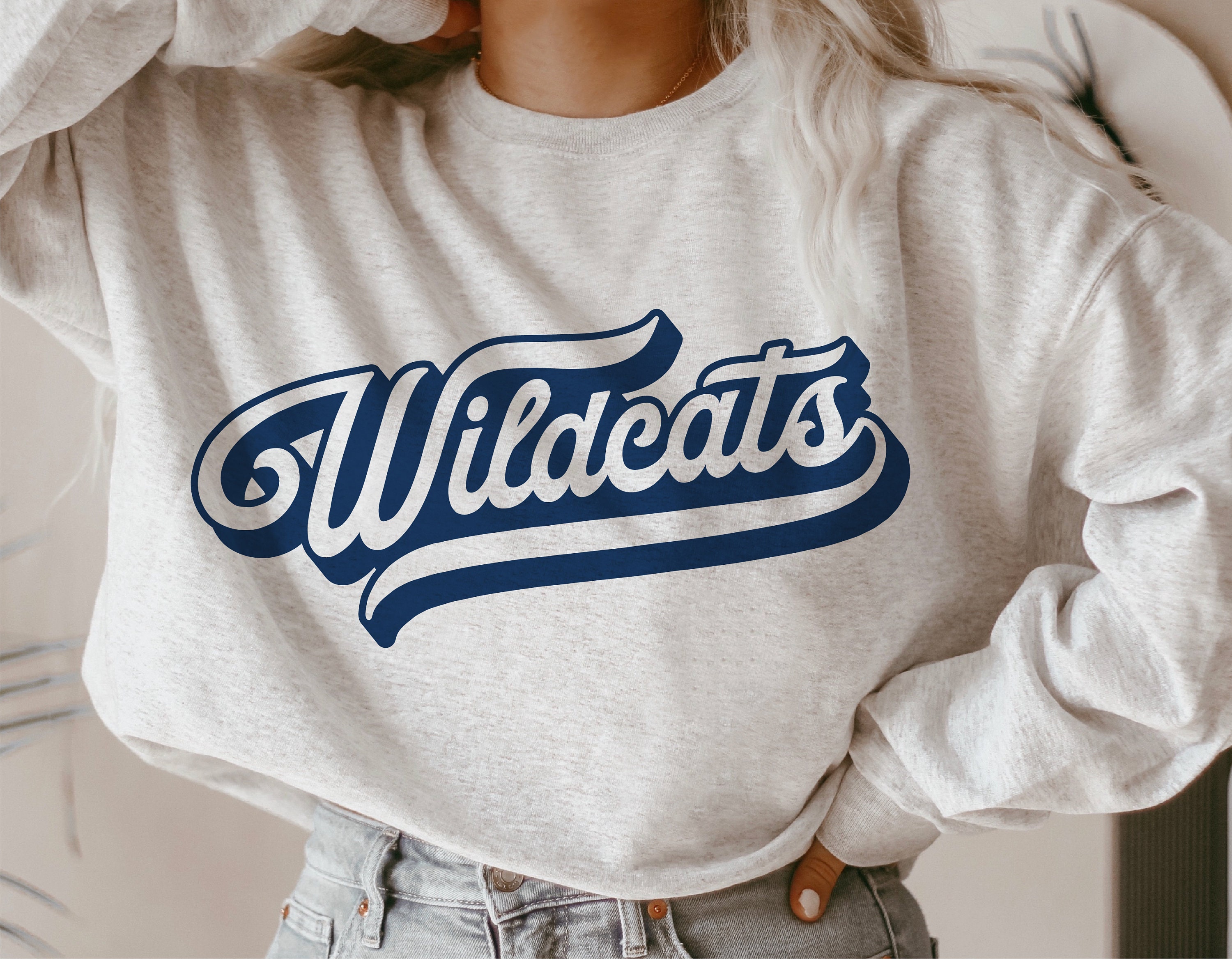 Wildcats svg, Wildcats Fan svg, Team Spirit svg, Vintage Football svg…