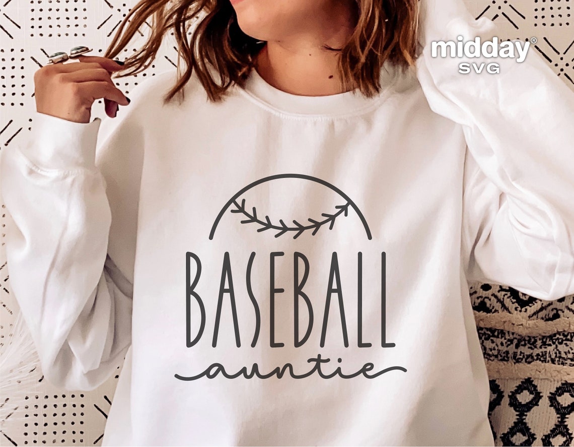Baseball Aunt Svg Png Ai Eps Dxf Baseball Auntie Baseball - Etsy Hong Kong