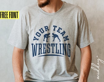 Wrestling Team Template SVG, PNG, Cricut Cut File (Digital Download)