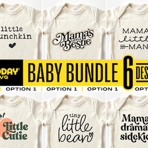 Ensemble Svg pour bébé, Png Dxf Eps, lot de Svg nouveau-né, lot de Baby Shower, Svg bébé Cricut, conception Svg bébé, Svg bébé mignon, Svg chemise pour tout-petit