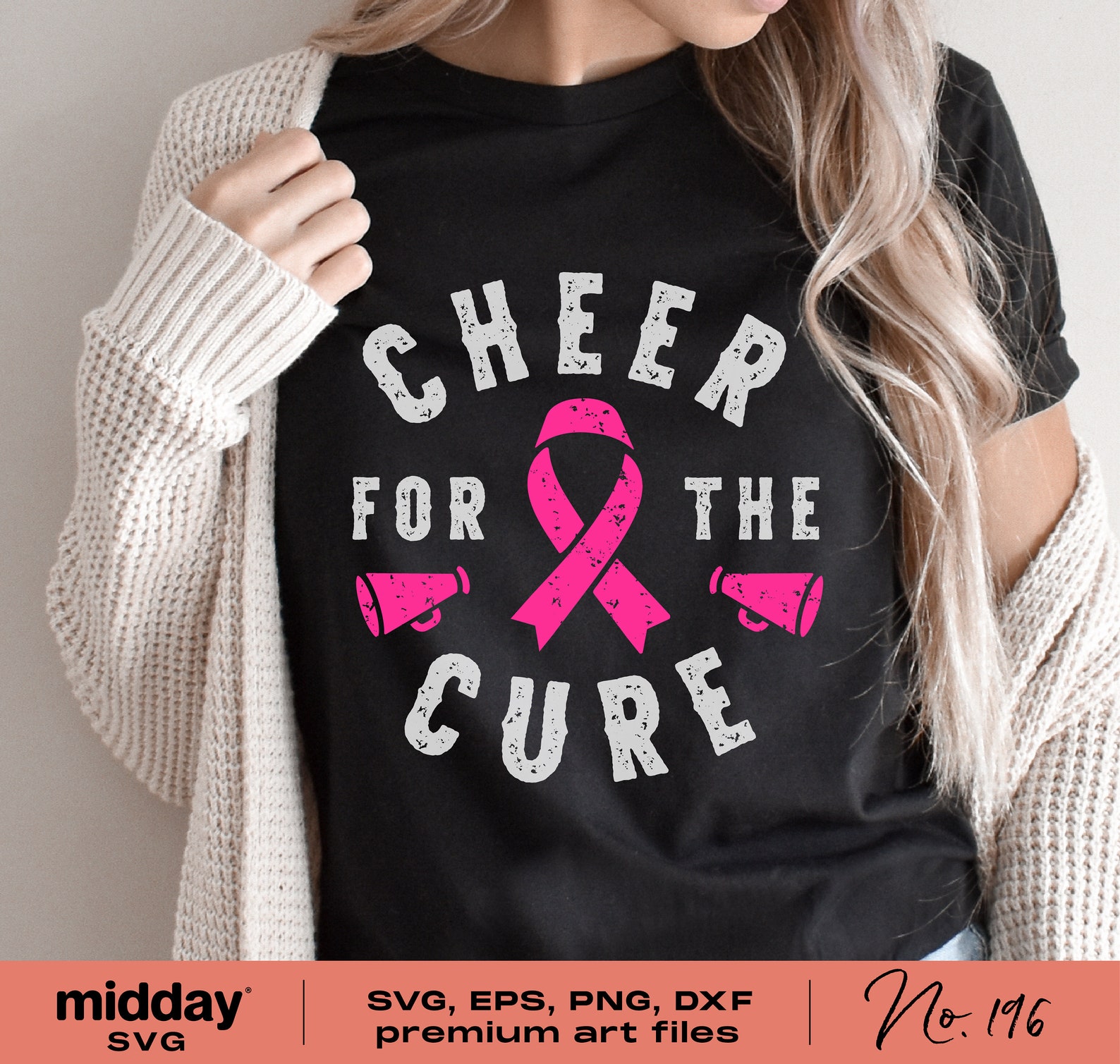 Cheer for the Cure Svg Png Dxf Eps Breast Cancer Awareness - Etsy