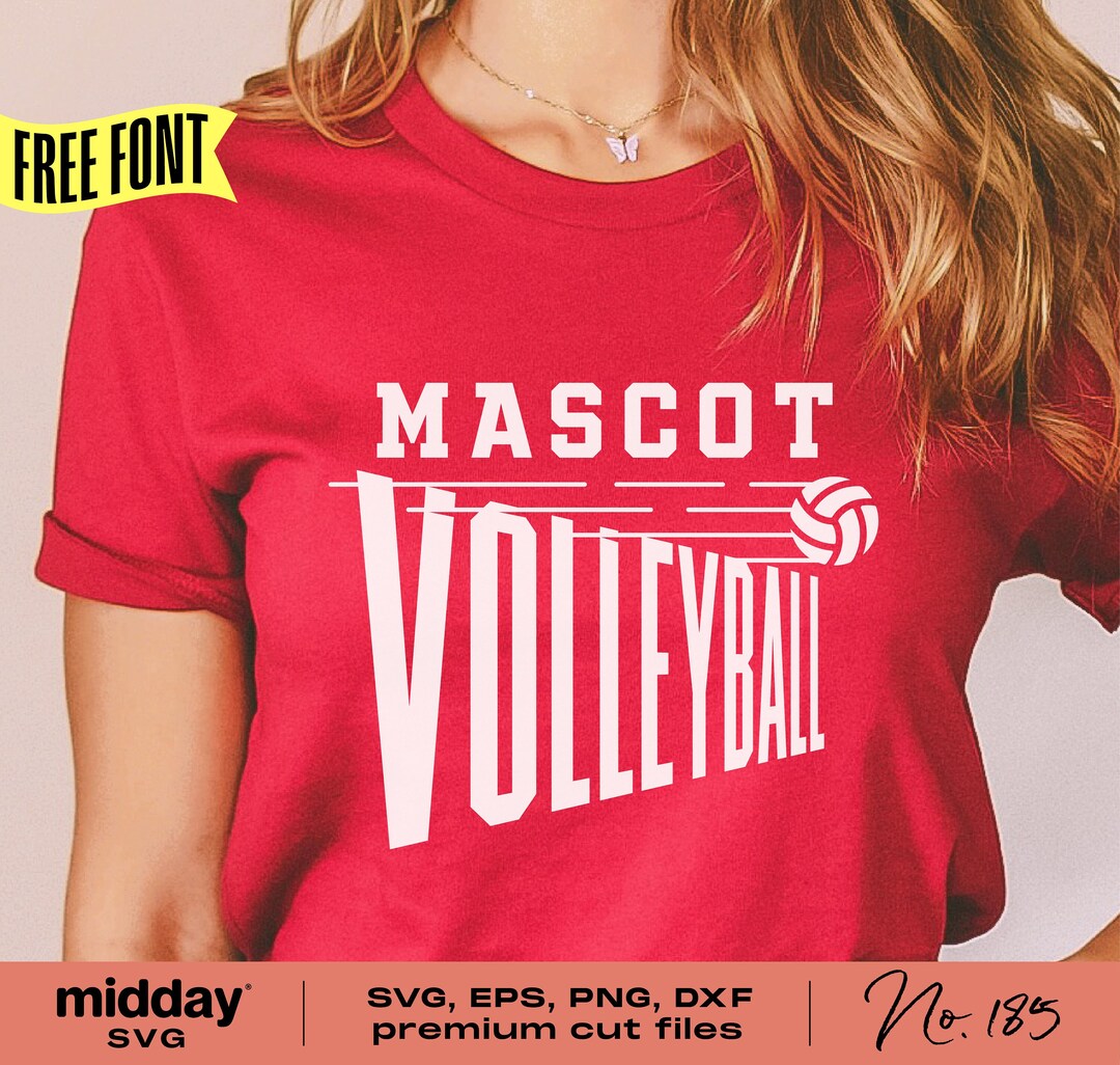 Volleyball Svg Team Shirt, Svg Png Dxf Eps, Cricut Cut File, Volleyball