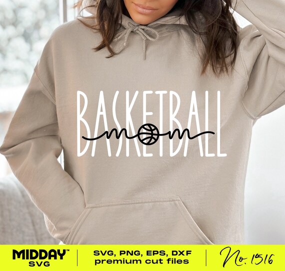 Basketball Mom (svg, png, eps, dxf) Cut Files (Digital Download)