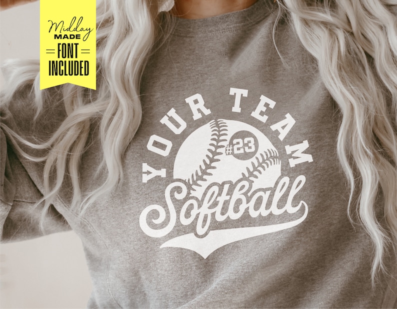 Softball Team Template Svg Softball Shirt Png Softball - Etsy