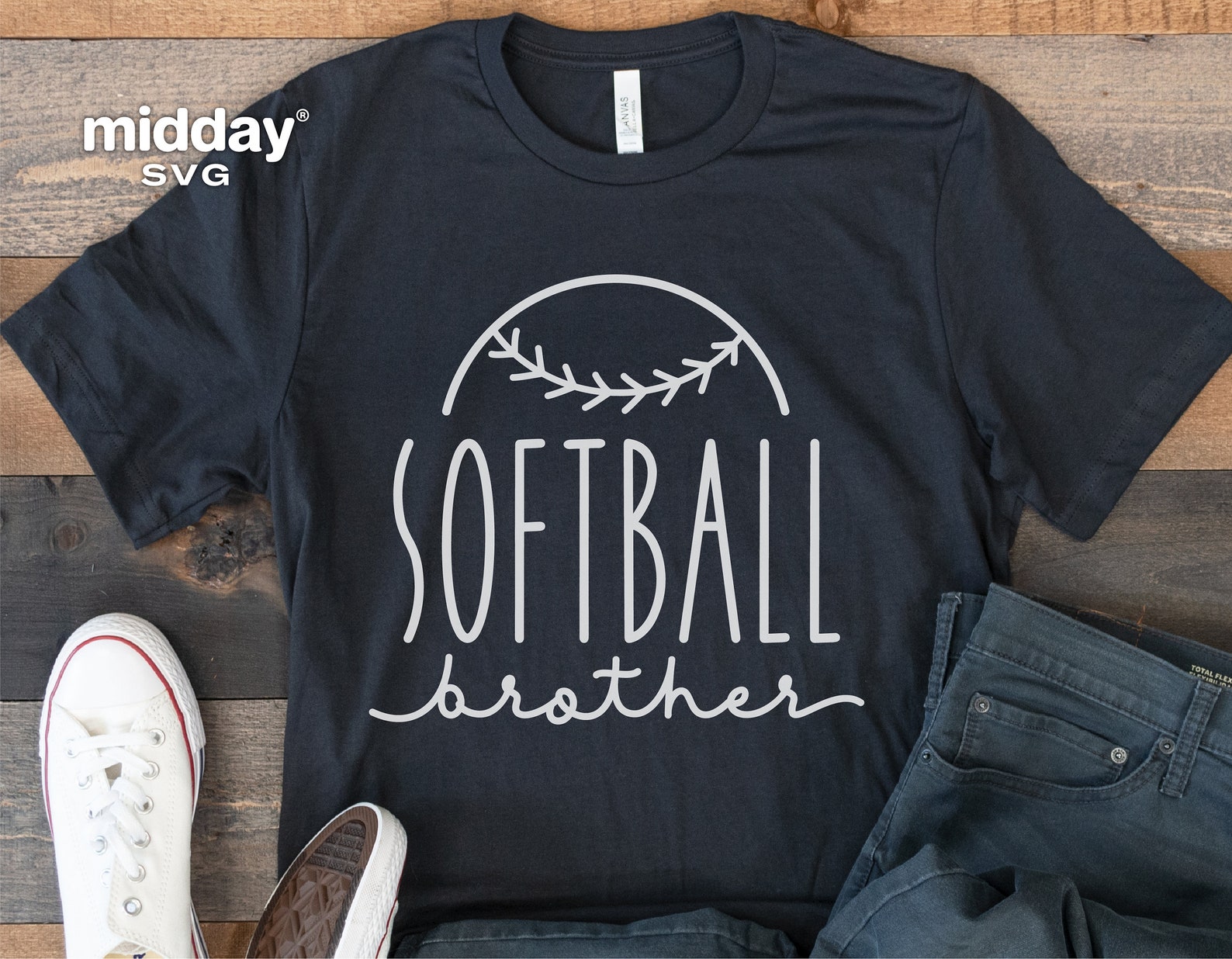 Softball Brother Svg Png Dxf Eps Softball Brother Shirt Etsy