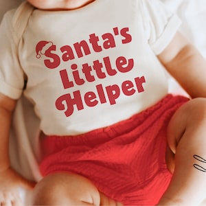 Santa's Little Helper SVG, Baby's First Christmas Png, Ornament svg, Infant Christmas Decor, Kids Christmas, Kids Christmas Shirt, Cricut