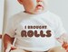 Baby's First Thanksgiving Svg, I Brought Rolls Casserole, Funny Infant Thanksgiving Shirt Png, Cricut Cut Files, Silhouette, Fall Autumn, 