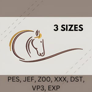 Embroidery design Horse, Machine embroidery design Animals, Embroidery design, File for embroidery