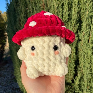 Cute Mushroom Plush Friend - Handmade Amigurumi Crochet Plushie
