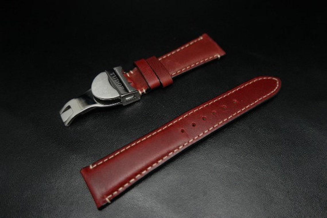 tudor leather watch strap