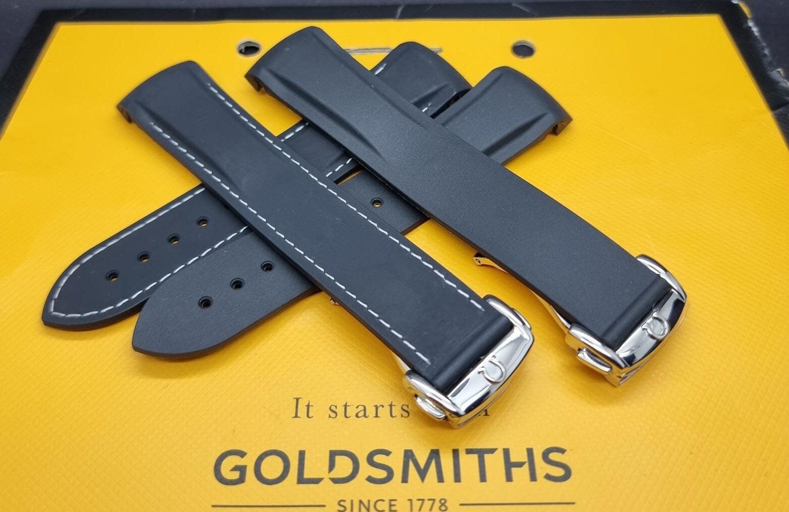 Omega 20MM / 22MM Rubber Band/strap for 