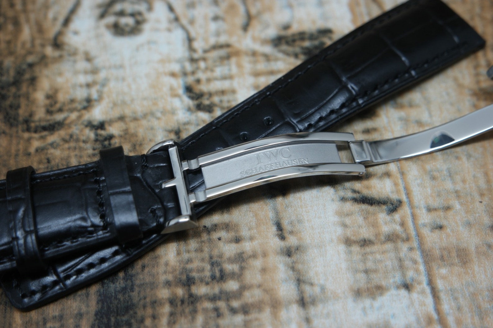 20MM/22MM New IWC Genuine Leather Band/strap With IWC Clasp Etsy