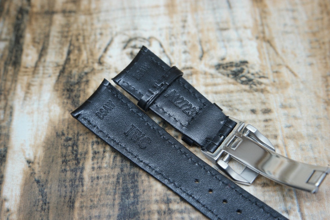 20MM/22MM New IWC Genuine Leather Band/strap With IWC Clasp Etsy
