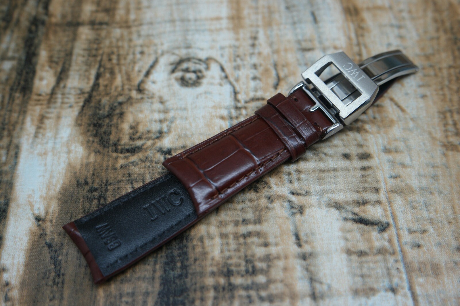 IWC 20MM/22MM Brown Genuine Leather Band/Strap with IWC Clasp Etsy