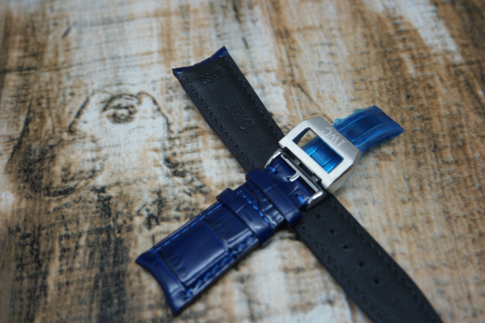 20MM/22MM IWC Genuine Leather Band/Strap with IWC Clasp Buckle Etsy