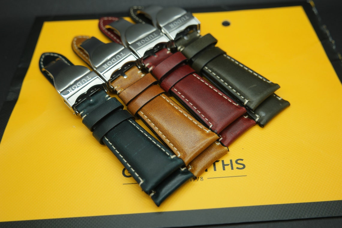 22MM Tudor Genuine Leather Watch Strap/Band For Tudor Watches Etsy
