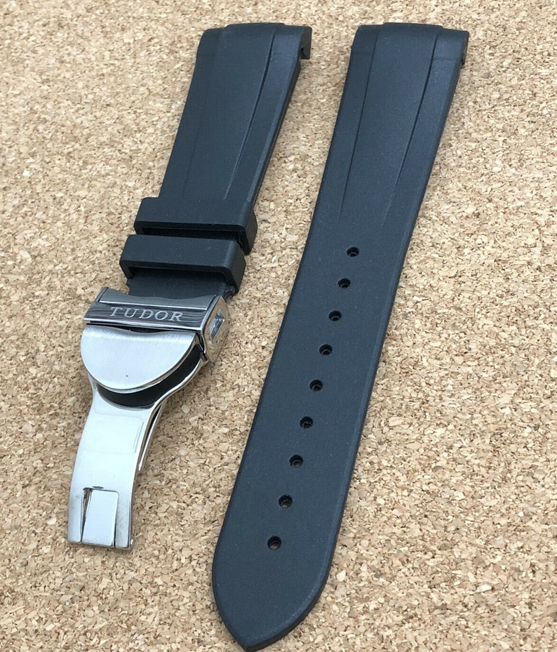 tudor black bay silicone strap
