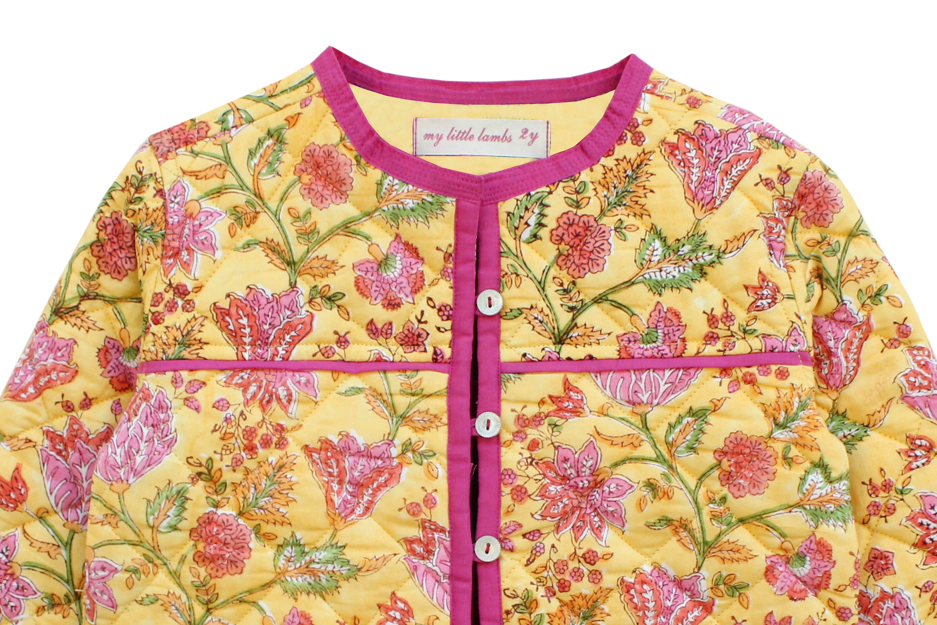 Cotton Quilted Women Jackets, Printed Cotton Jackets, Girls Jacket