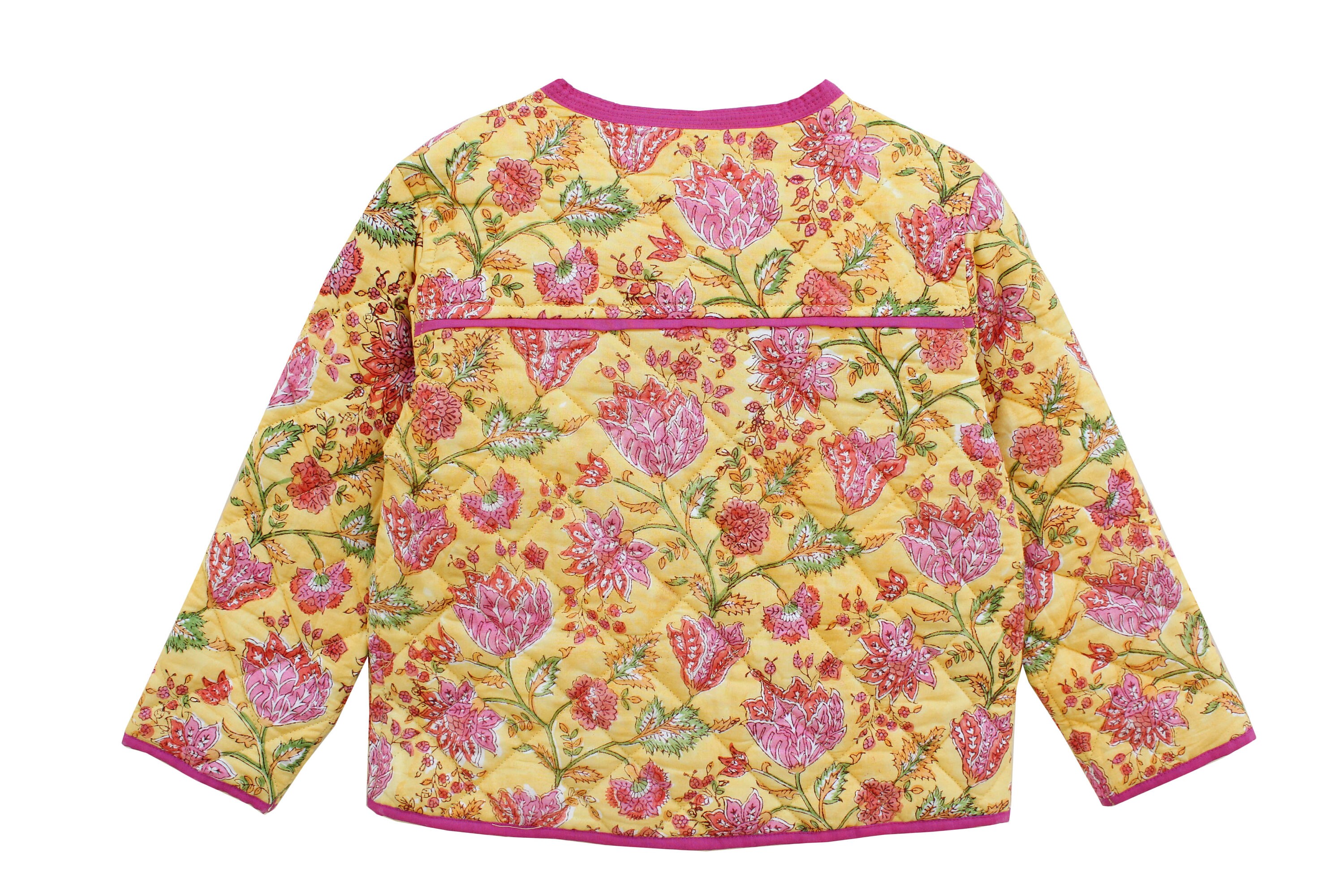 Cotton Quilted Women Jackets Printed Cotton Jackets Girls Etsy UK