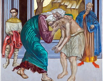 El Padre Misericordioso / El Hijo Pródigo / Recuerdo / Postal A6 / Catedral de Westminster / Estaciones de la Misericordia / Año Santo 2016